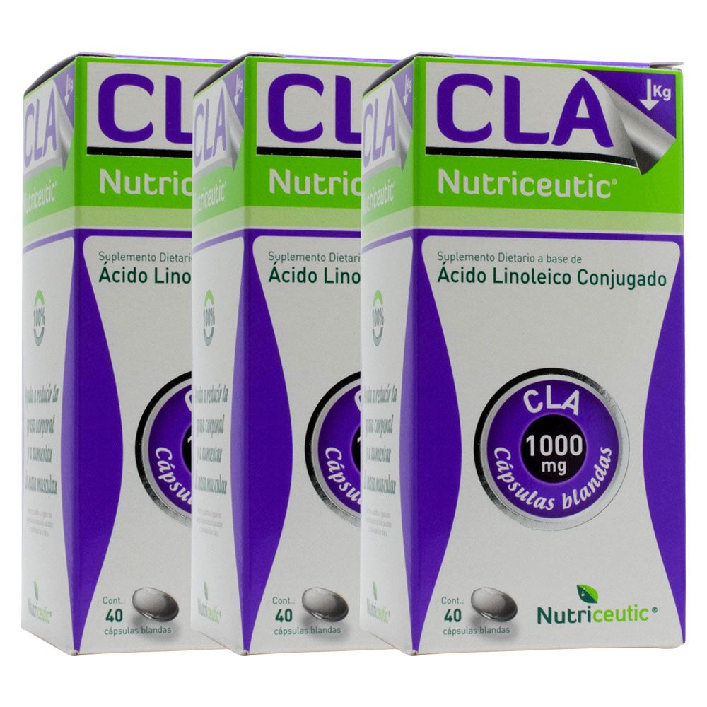 Pack 3 nutriceutic cla control del peso corporal