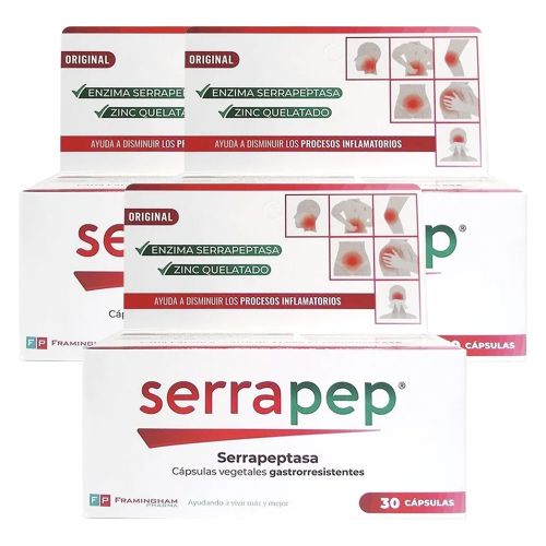 Pack Serrapep 90 Cápsulas Vegetales Gastrorresistentes