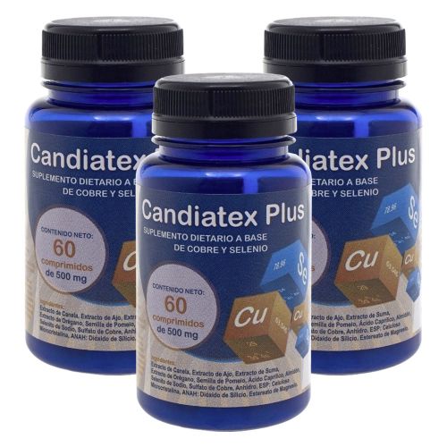 Pack 3 Suplemento Dietario Tabor Candiatex Plus