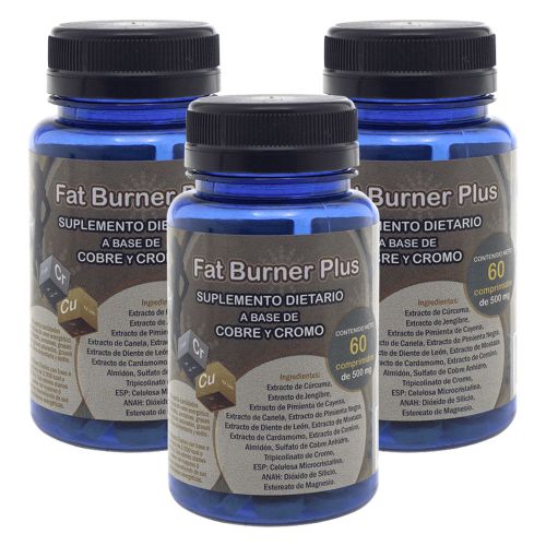 Pack 3 Suplemento Dietario Tabor Fat Burner Plus