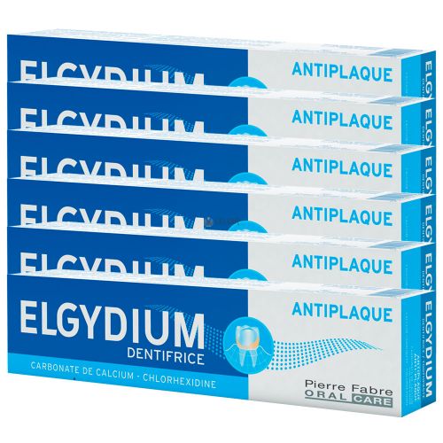 Pack 6 Elgydium Antiplaca Pasta Dental X 75ml
