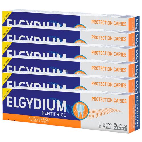 Pack 6 Elgydium Protección Caries Pasta X 75ml