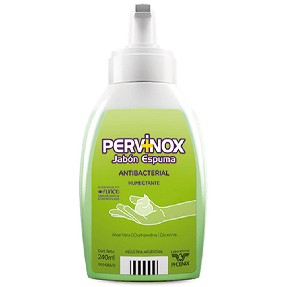 Pervinox jabón espuma antibacterial