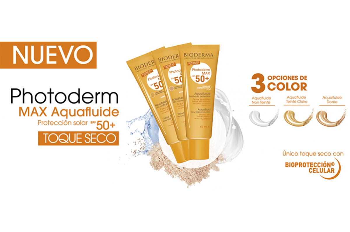 Bioderma photoderm max aquafluide claro toque seco spf 50+ x 40 ml - Farmacia Leloir - Tu farmacia online las 24hs