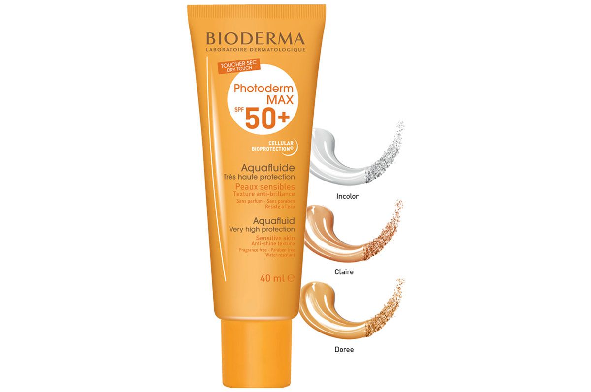 Bioderma photoderm max aquafluide dorado toque seco spf 50+ x 40 ml Farmacia Leloir Tu