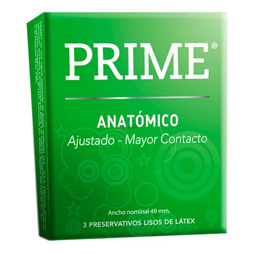 Prime Preservativos Anatómicos X 3