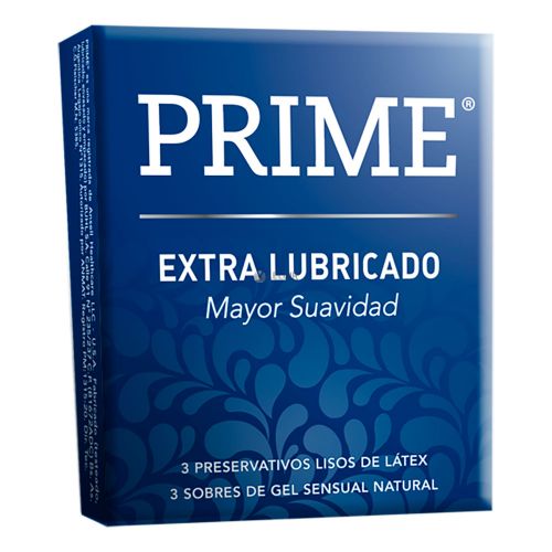 Prime preservativos extra lubricados