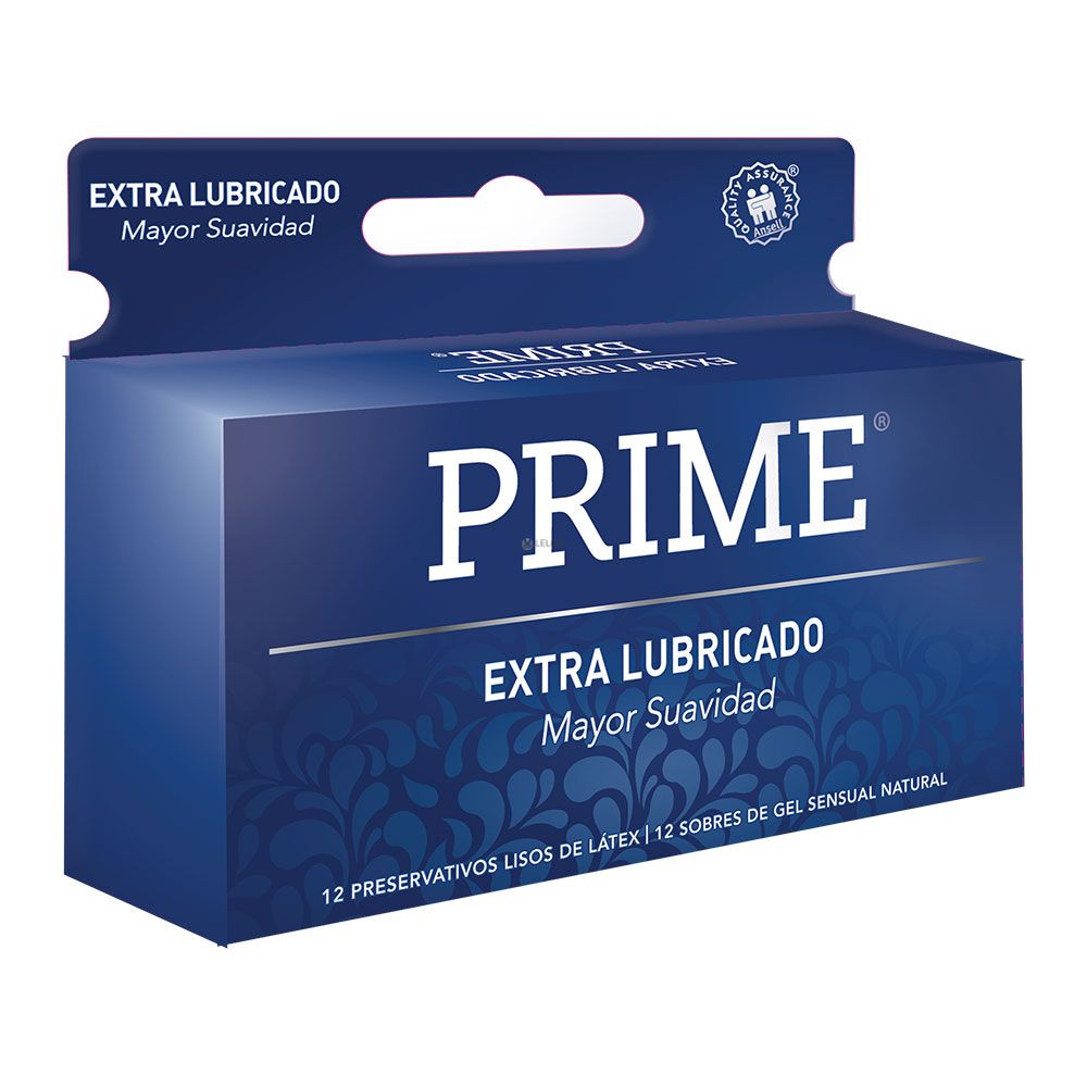 Prime preservativos extra lubricados