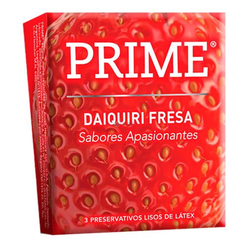 Prime Preservativos Sabor Daiquiri Fresa