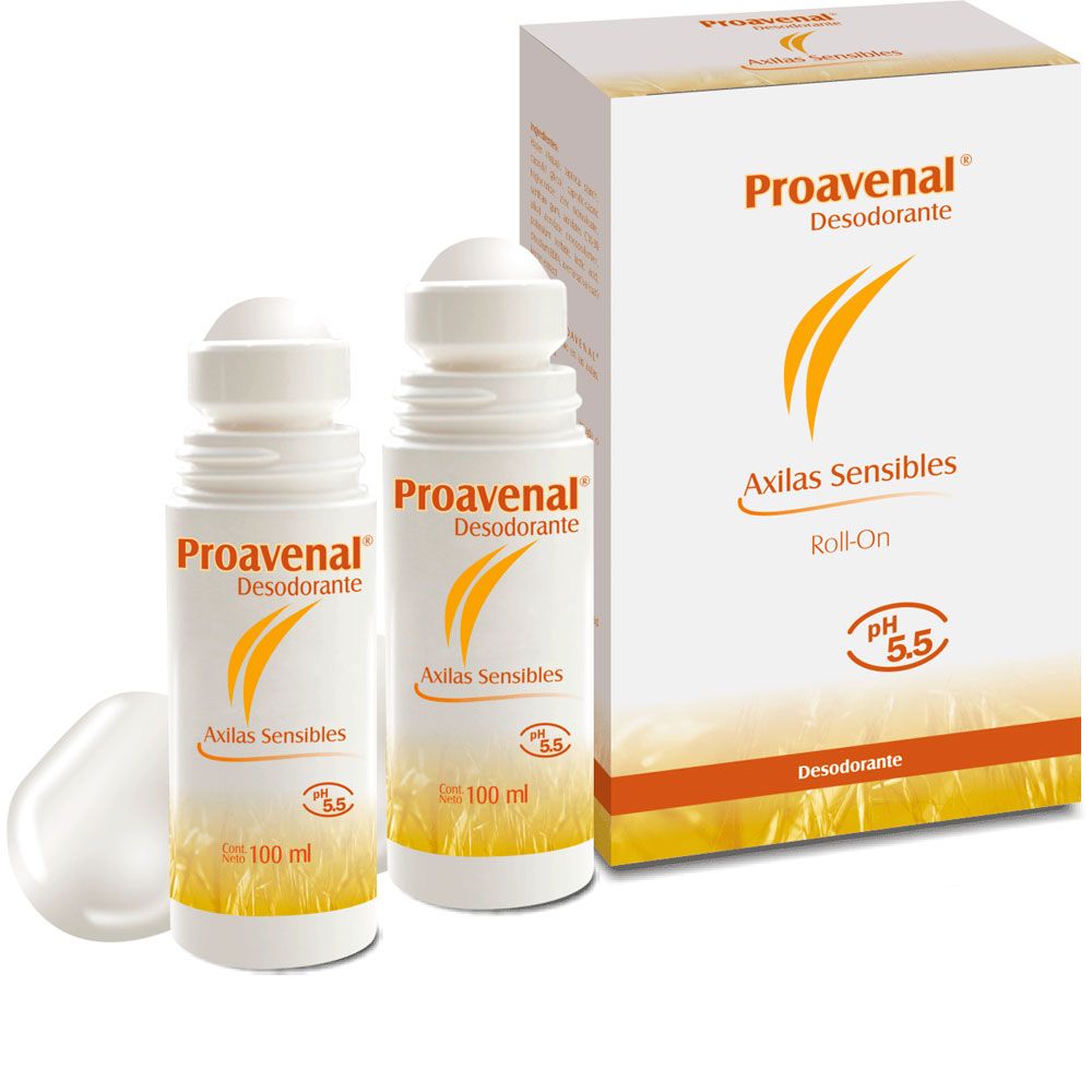 Proavenal desodorante roll on 2 unidades x 100ml