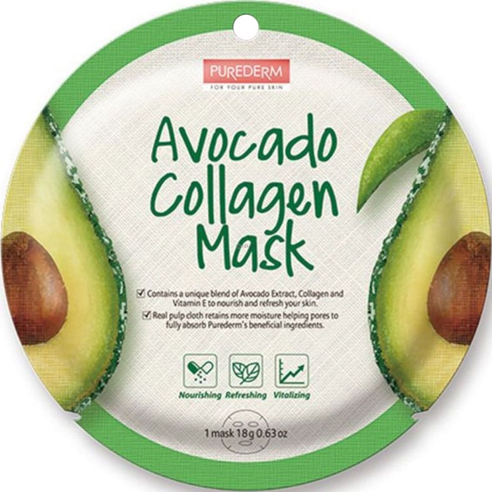 Purederm avocado collagen mask