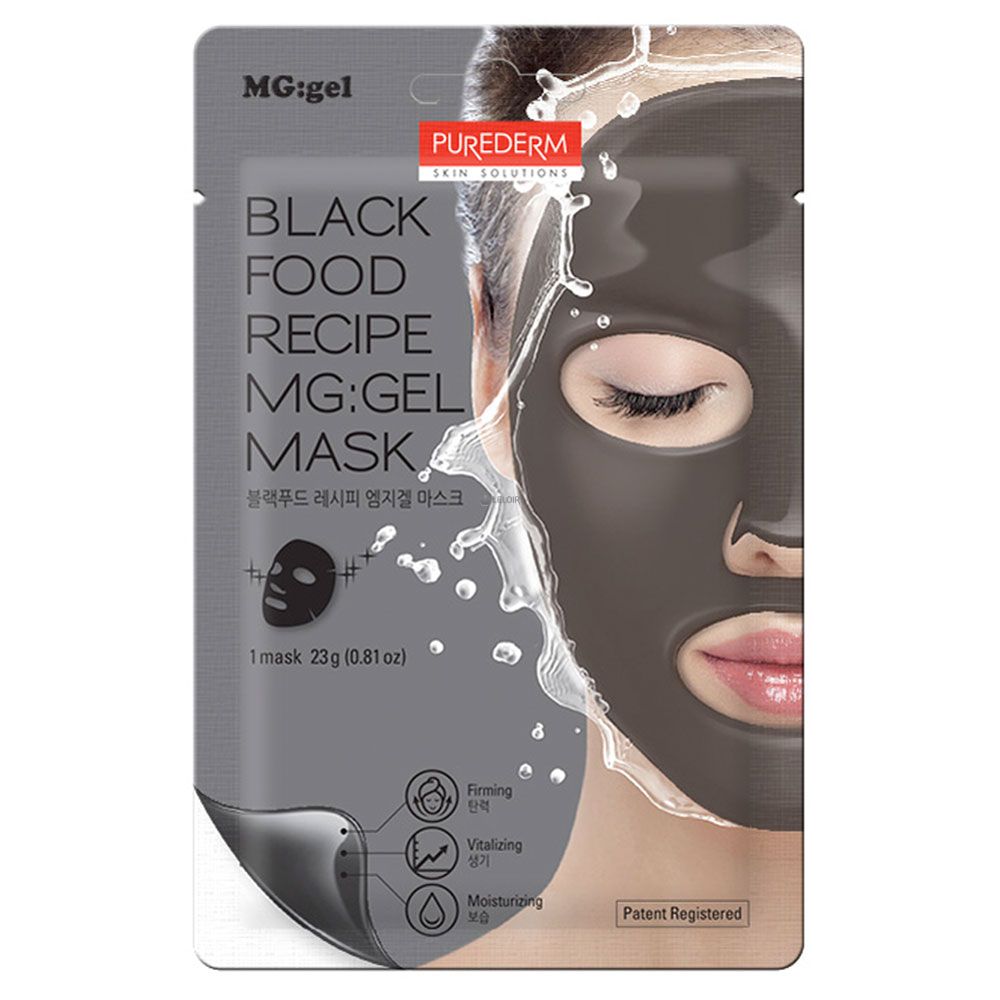 Purederm Black Food Recipe Mg:gel Mask