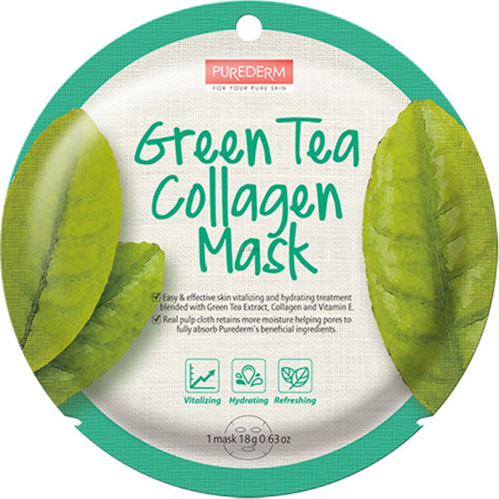 Purederm green tea collagen mask