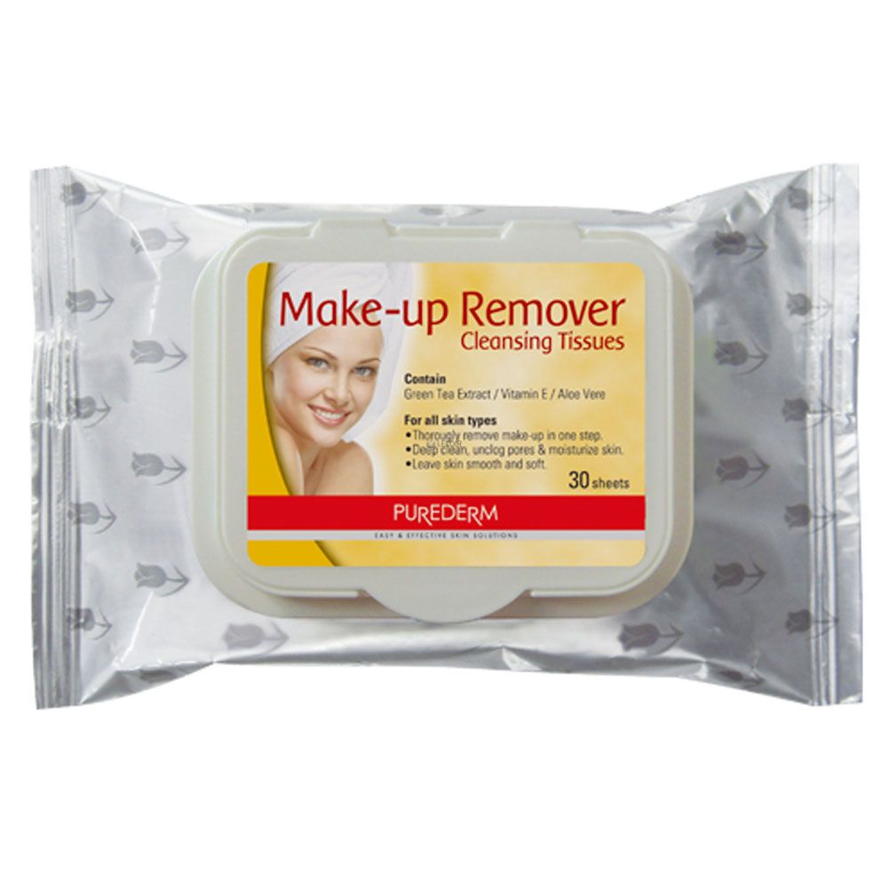Purederm makeup remover cleansing tissues