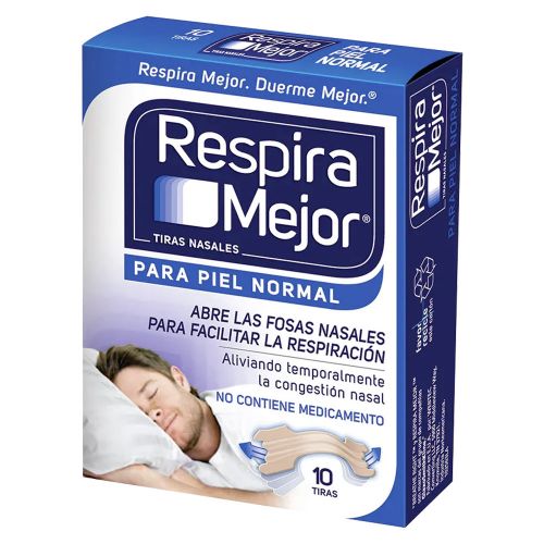 Respira Mejor Tiras Nasales Piel Normal - Farmacia Leloir - Tu farmacia  online las 24hs