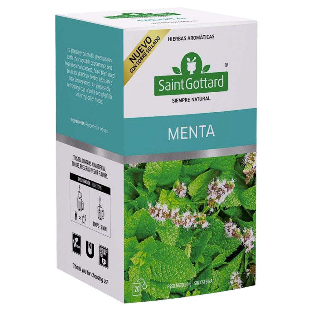 Saint gottard té de menta en saquitos