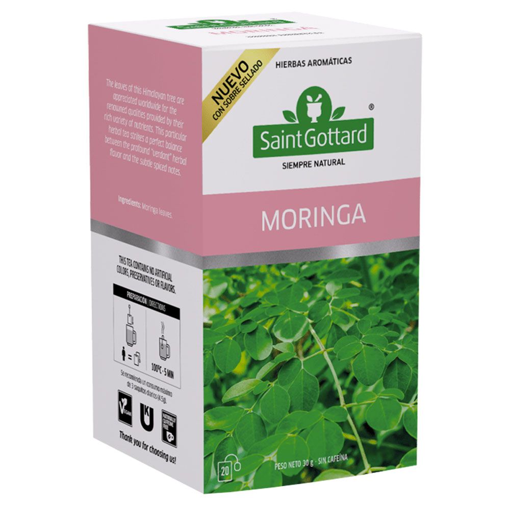 Saint gottard té de moringa en saquitos