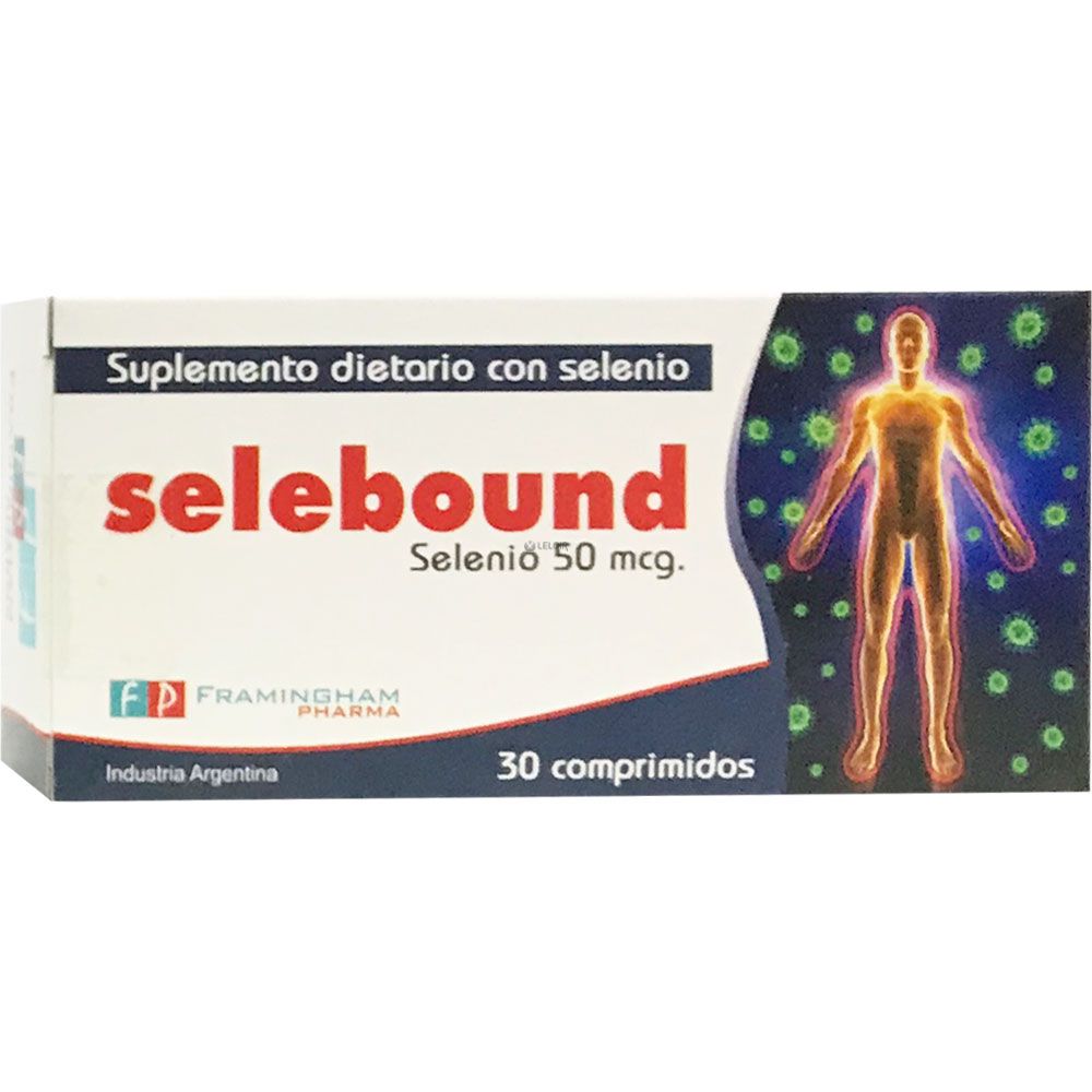 Selebound selenio orgánico x 30 comprimidos