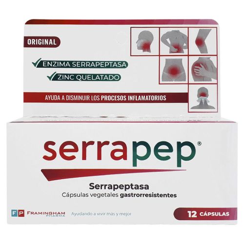 Serrapep Cápsulas Vegetales Gastrorresistentes