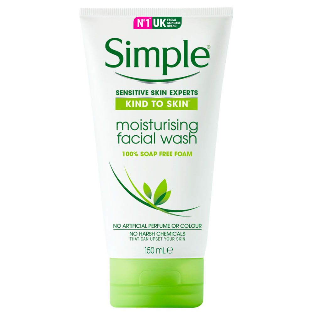 Simple limpiador facial humectante