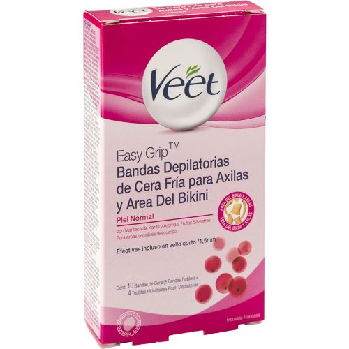 Veet Bandas Depilatorias Axila Bikini Piel Normal