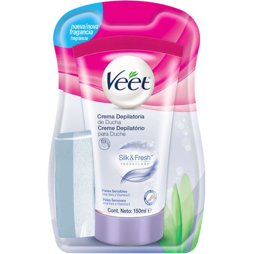 Veet Crema Depilatoria De Ducha Pieles Sensibles