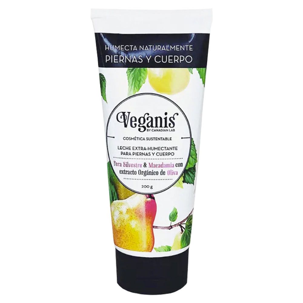 Veganis leche extra humectante pera y macadamia
