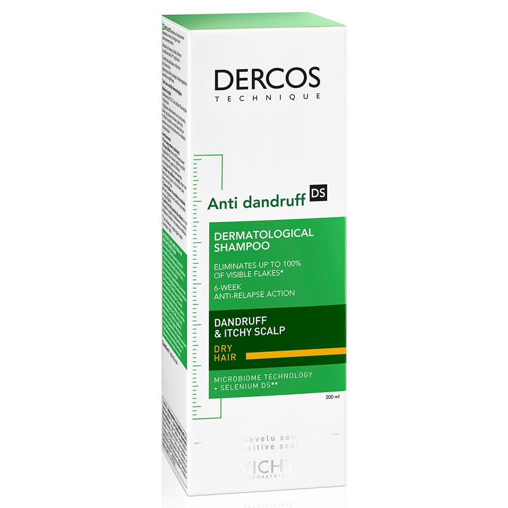 Vichy dercos shampoo anticaspa cabello seco