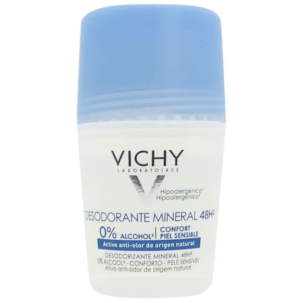 Vichy desodorante mineral roll on sin sales de aluminio