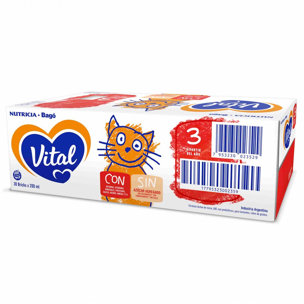 Vital 3 leche nueva fórmula a partir de 1 año pack