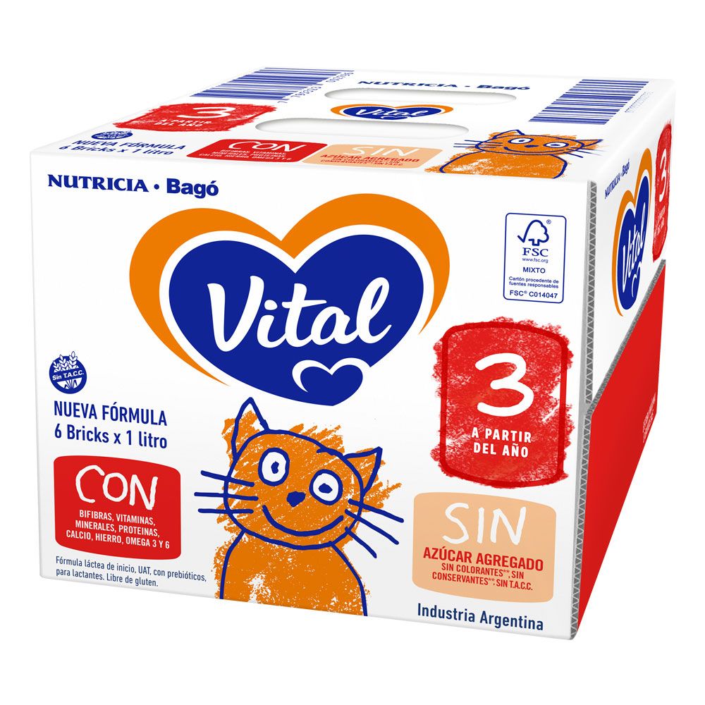 [ARCHIVADO] Vital 3 Leche Nueva Fórmula A Partir De 1 Año Pack