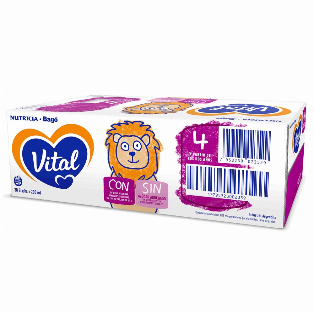 [ARCHIVADO] Vital 4 Leche Nueva Fórmula A Partir De 2 Años Pack