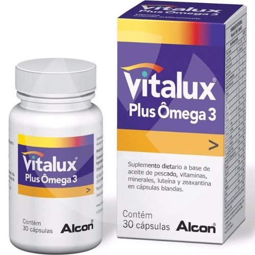 Vitalux plus omega 3 y luteína x 30 cápsulas - Farmacia Leloir - Tu  farmacia online las 24hs