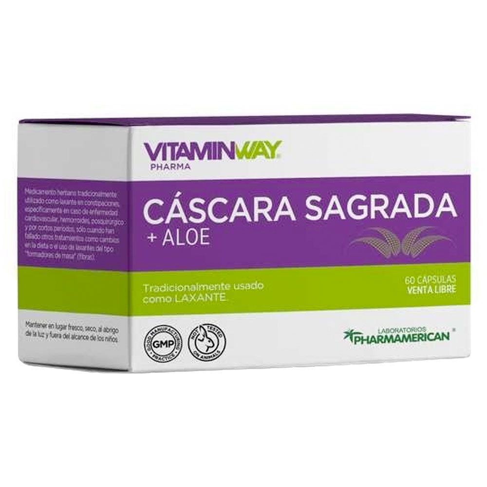 Vitamin Way Cáscara Sagrada + Aloe Cápsulas
