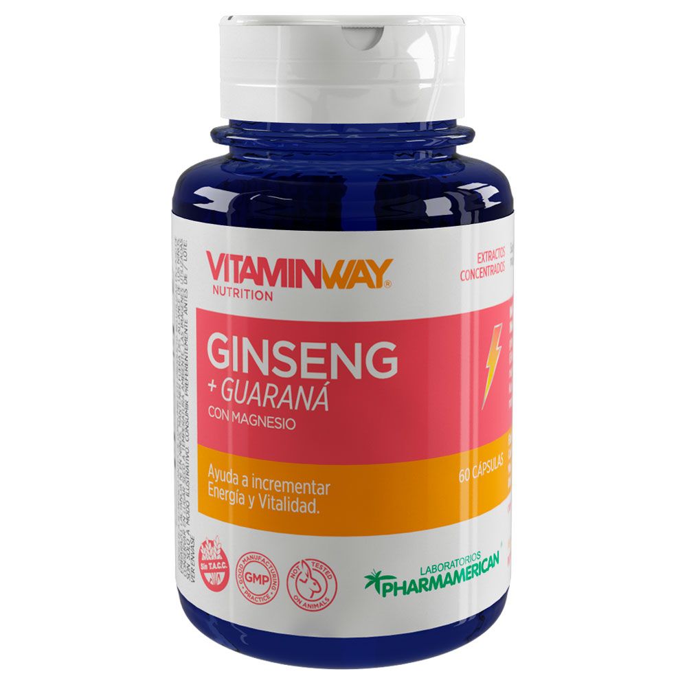 Vitamin way ginseng + guaraná cápsulas