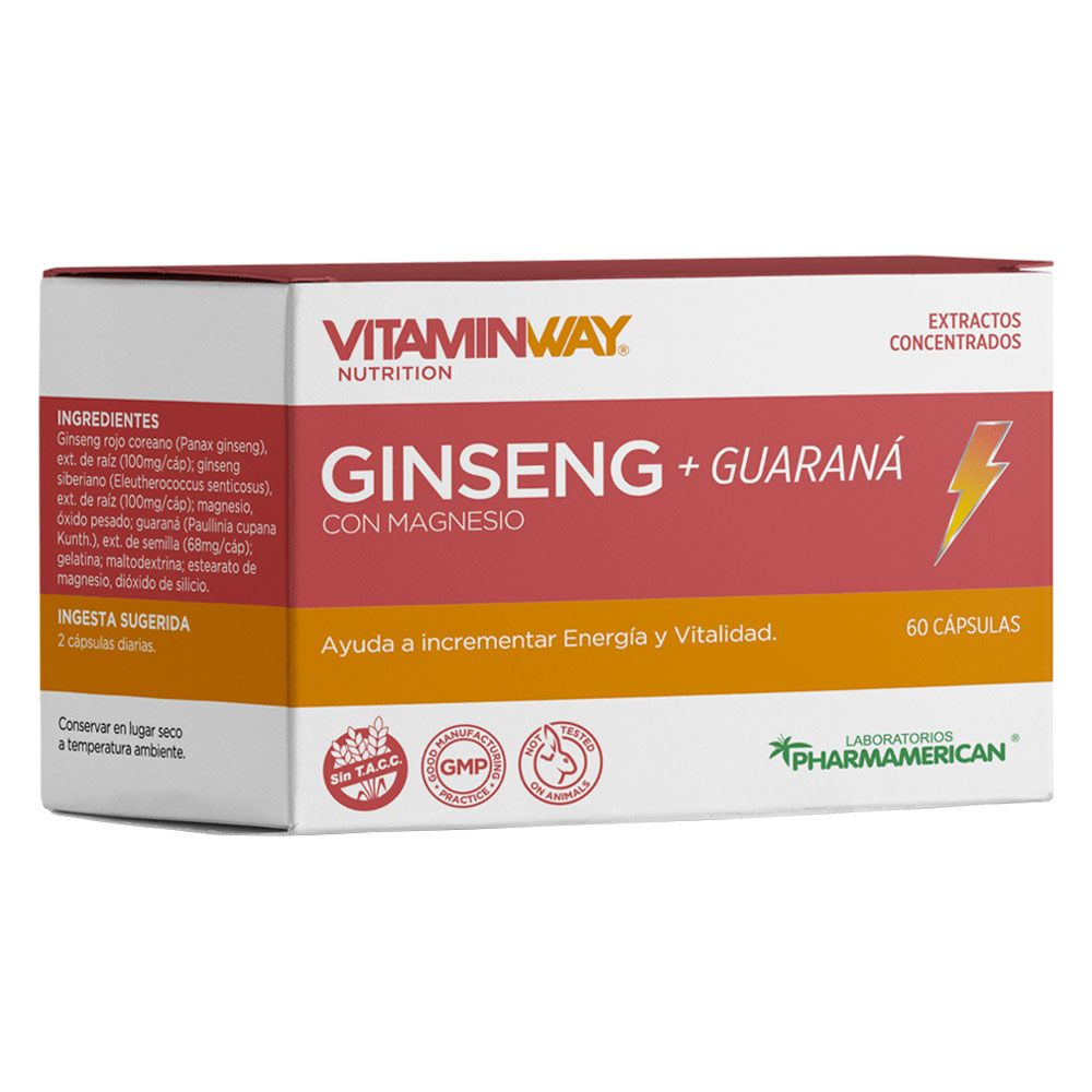 Vitamin way ginseng + guaraná cápsulas