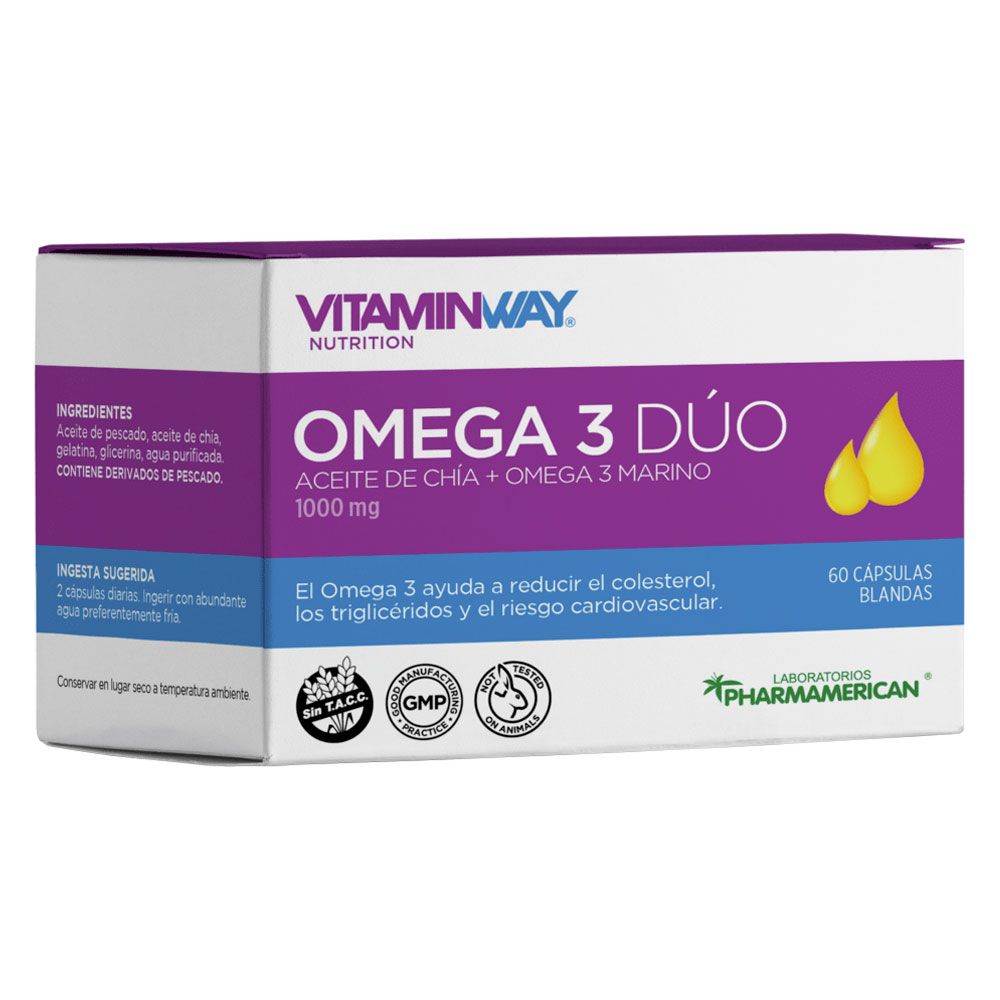 Vitamin Way Omega 3 Dúo Aceite De Chí­a + Omega 3 Marino