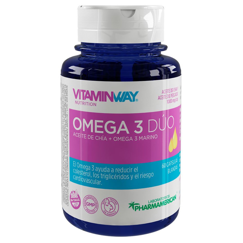 Vitamin Way Omega 3 Dúo Aceite De Chí­a + Omega 3 Marino