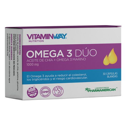 Vitamin Way Omega 3 Dúo Aceite De Chí­a + Omega 3 Marino