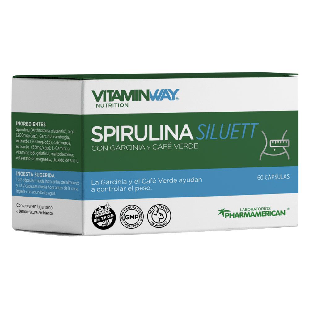 Vitamin way spirulina siluett cápsulas