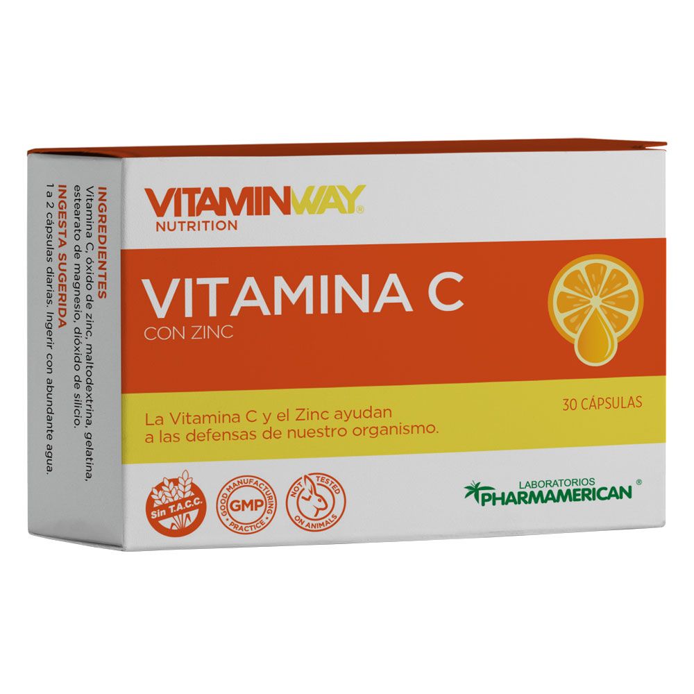 Vitamin way vitamina c con zinc cápsulas