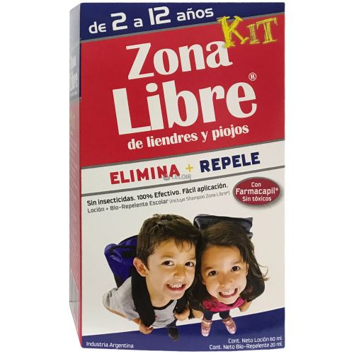 Zona Libre Kit De Liendres Y Piojos Kit Elimina Y Repele